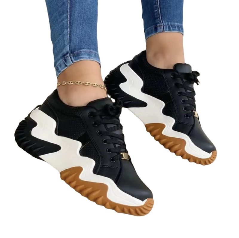 Women Shoes Lace-up Sports Sneakers - Afbeelding 5